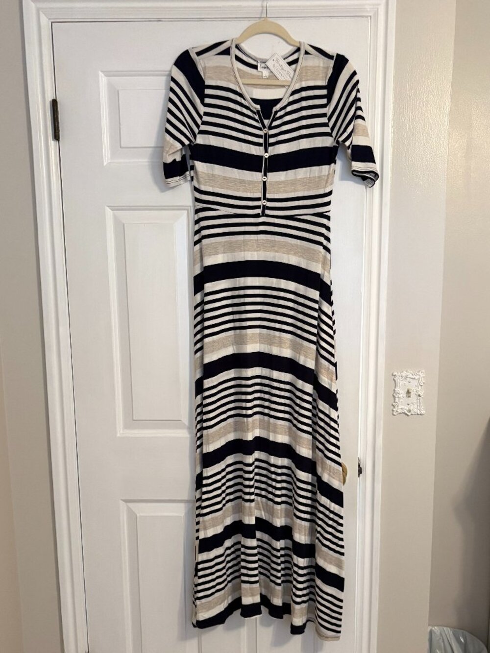 NEW with tags Emberley by Downeast Maxi Stripe - Size L